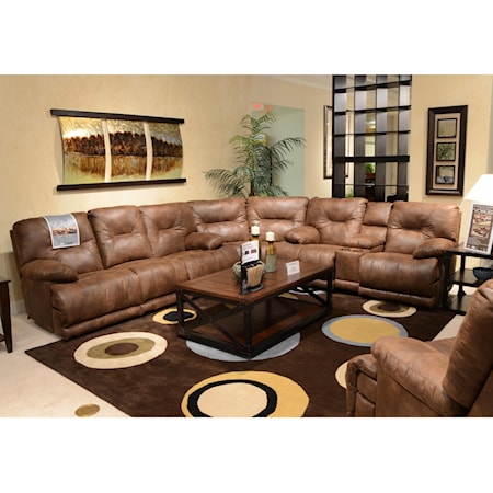POWER "Lay Flat" Reclining Sectional Seating