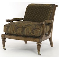 Traditional Resting Chair with Accent Pillow