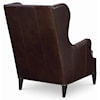 Century Century Trading Company Leather Wing Chair