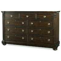 Nine Drawer Dresser with Jewelry Trays