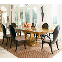 78" Dining Table with Two Removable Leaves