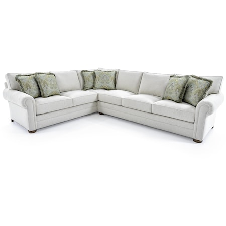 Customizable Sectional Sofa with Lawson Arms