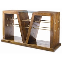 Modern Mixed Material Console Table