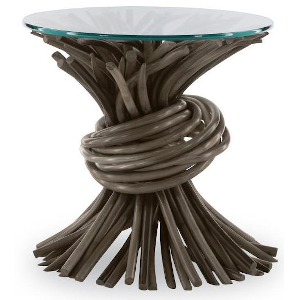 Century Knot - Grey End Table