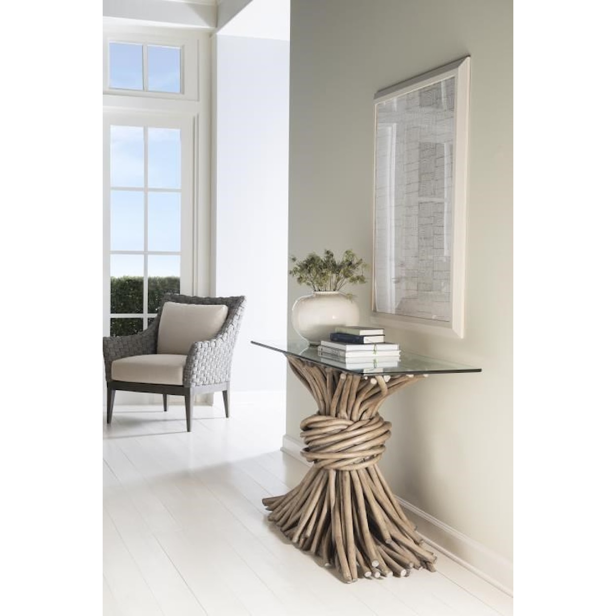 Century Knot - Grey Console Table