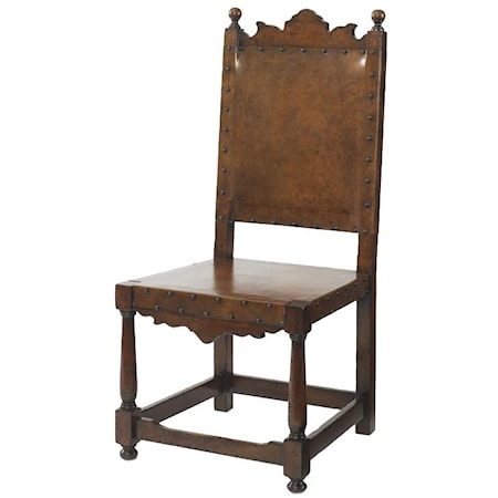 Basilo Antique Medieval Style Side Chair