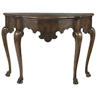 Flor Console Table with Cabriole Legs