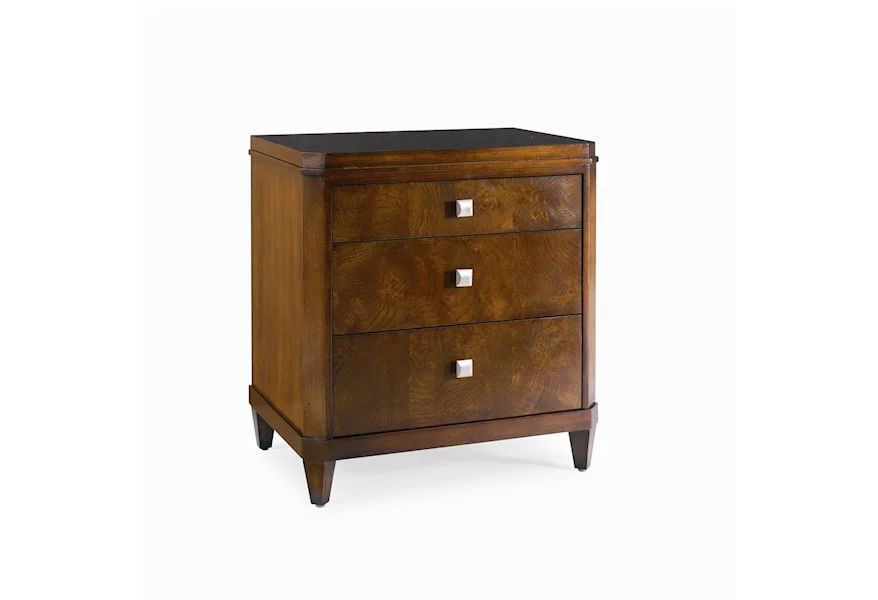 Metro Lux Bedside Chest/Nightstand by Century at Baer's Furniture