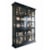 Century New Traditional Display Cabinet with Crown and Base Moulding