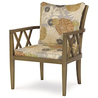 Rex Wood-Framed Chair with X Lattice