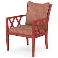 Rex Wood-Framed Chair with X Lattice