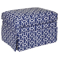 Dover Ottoman with Skirted Base