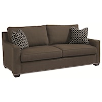Transitional Styled Colton Sofa with Track Arms and Two Seat Cushions