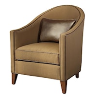Nikos Accent Chair with Tapered Legs