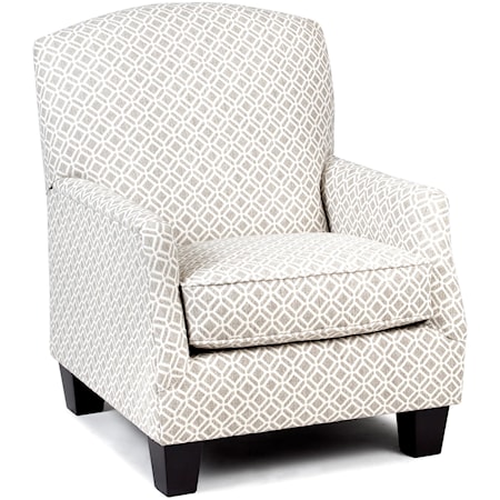 Transitional Chair with Block Feet