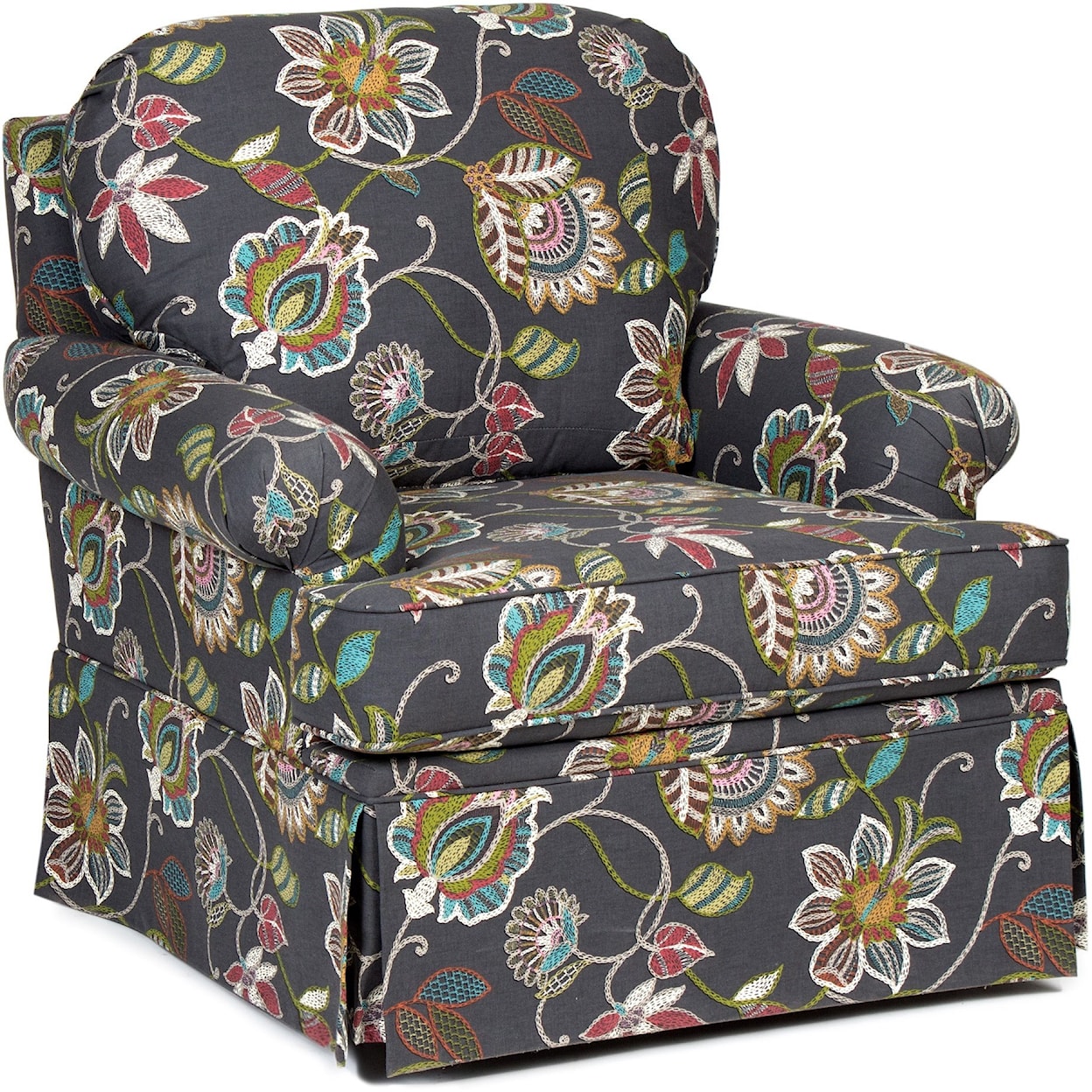 Chairs America Accent Chairs and Ottomans Stationary Skirted Chair