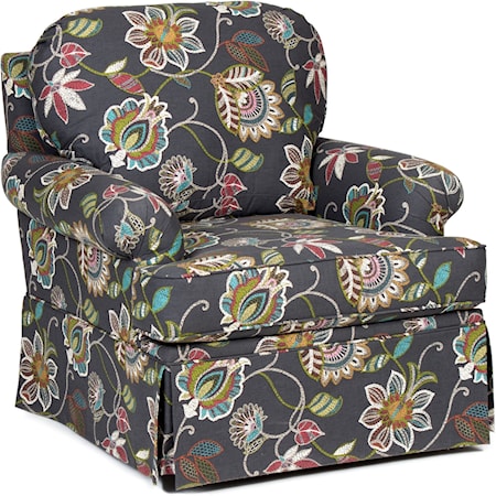 Stationary Skirted Chair