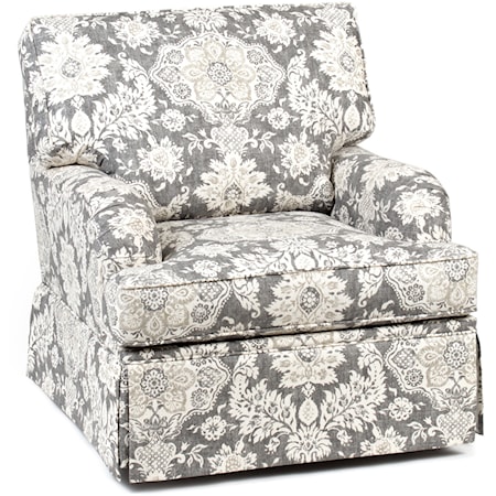 Skirted Swivel Glider Chair