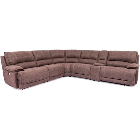 Reclining Sectional with Console