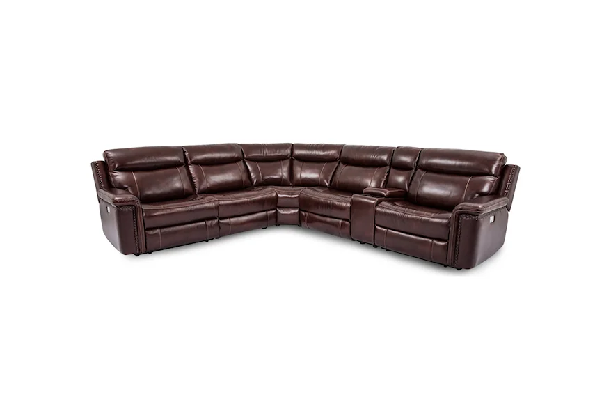 5386 Power Headrest Reclining Sectional by Cheers at Lagniappe Home Store