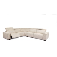 Modern Power Headrest Reclining Sectional with USB Port