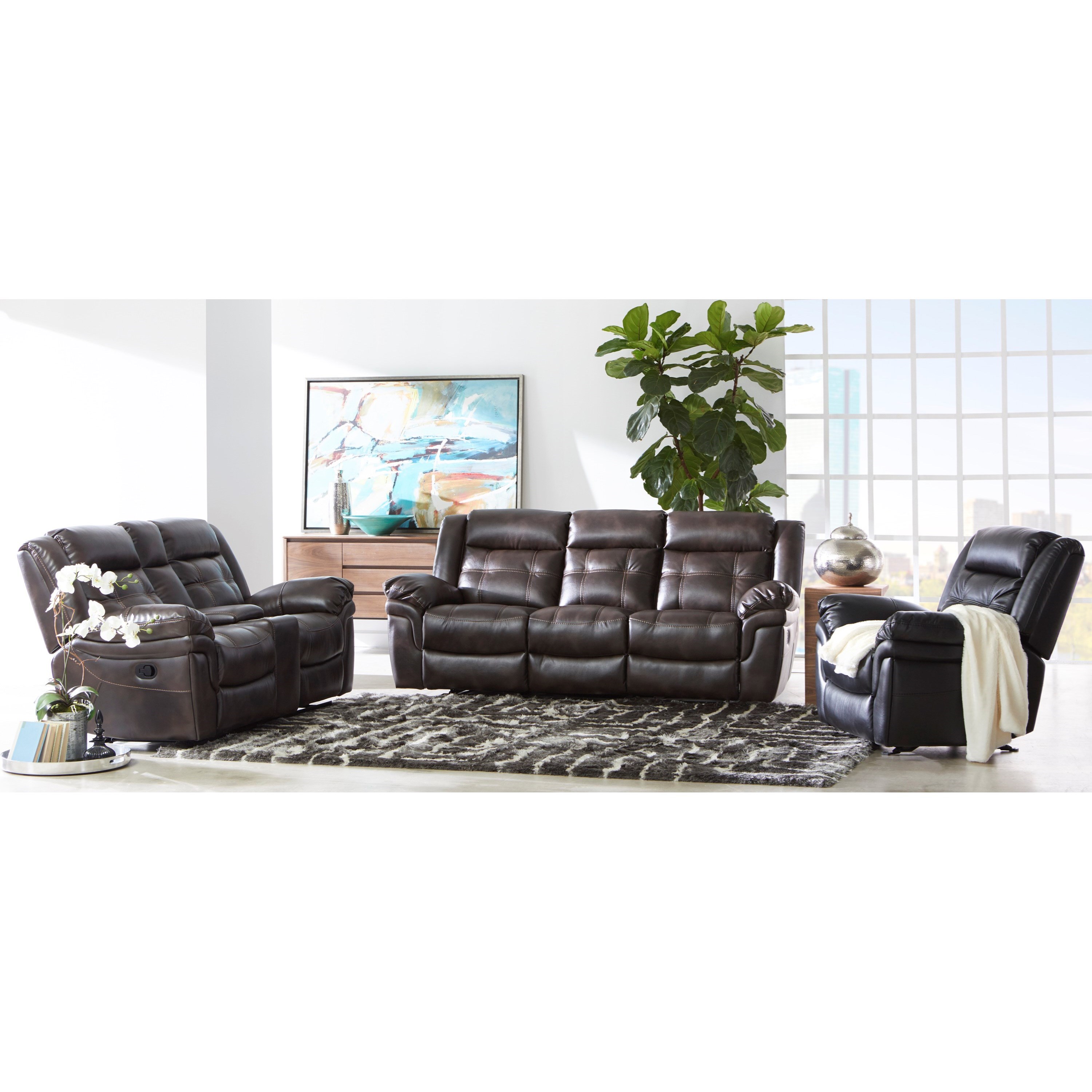 Loveseat w/ Console