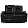 Cheers Burgess Power Reclining Loveseat w/ Power Headrests