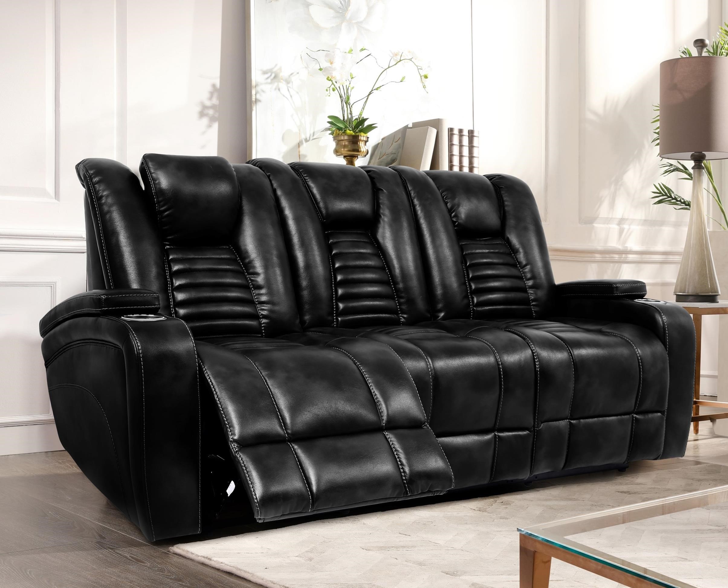 Power Reclining Sofa w/ Power Headrests