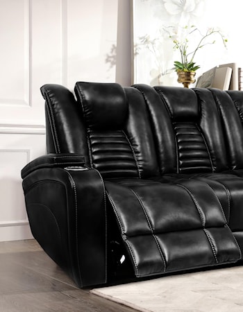 Power Reclining Sofa w/ Power Headrests