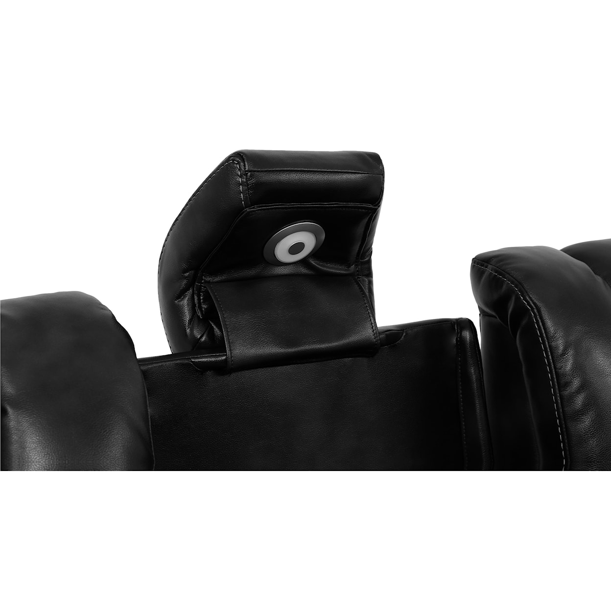 Cheers Burgess Power Reclining Sofa w/ Power Headrests