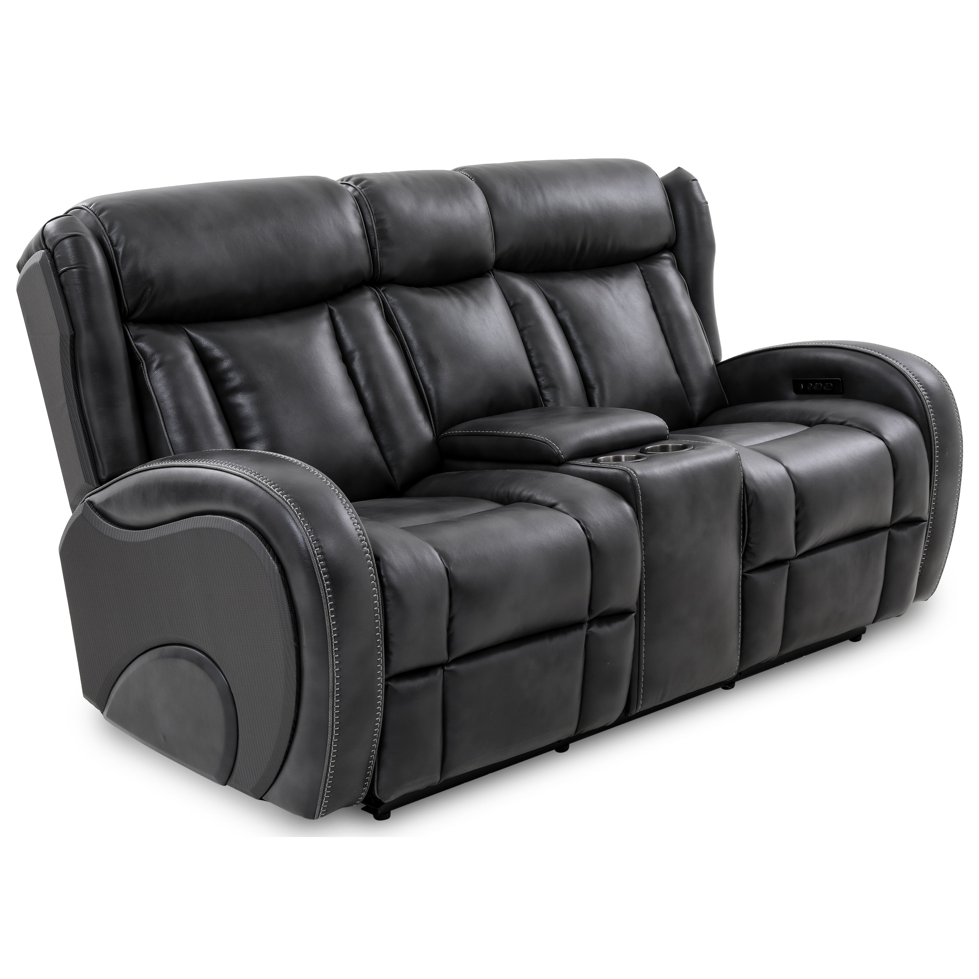 Power Reclining Console Loveseat