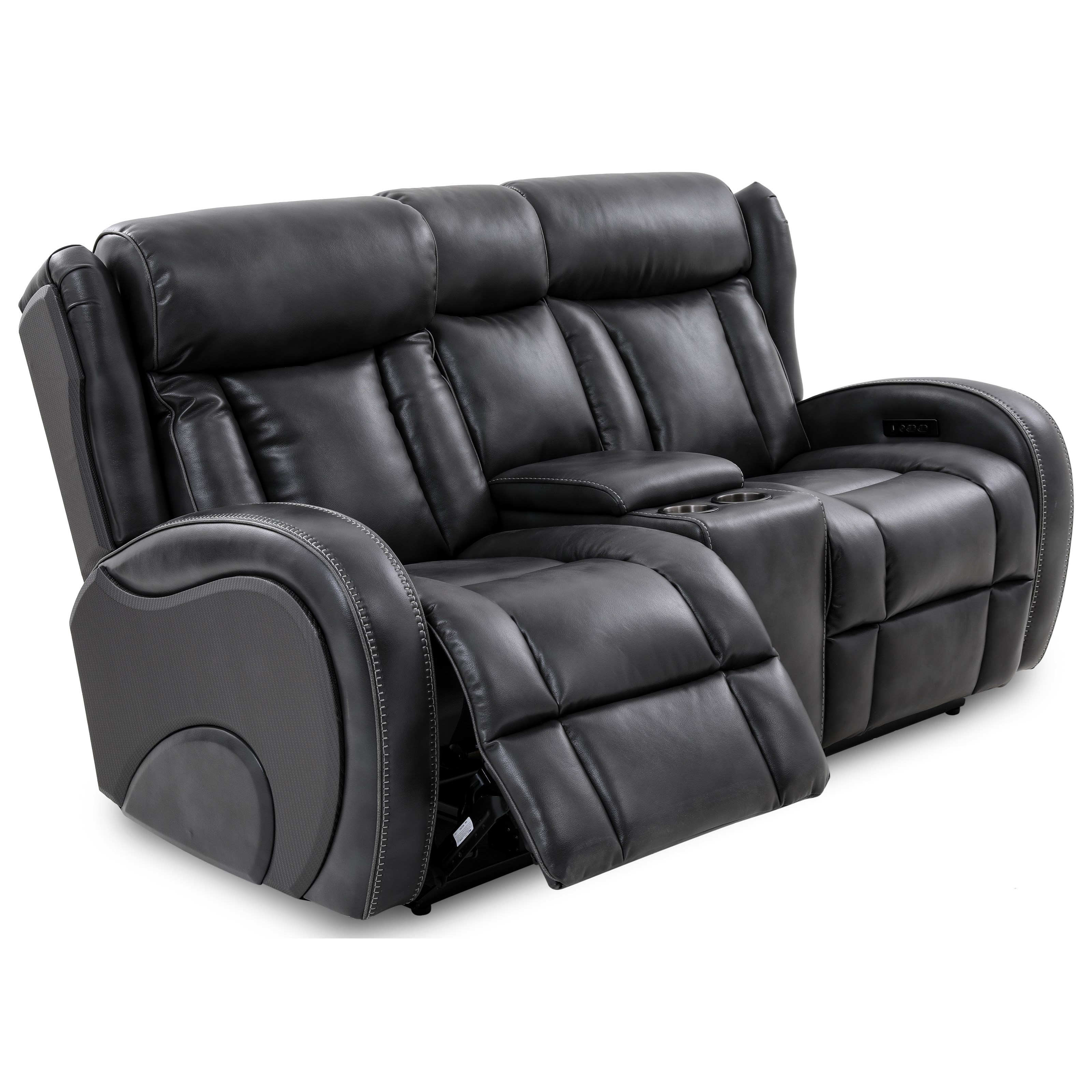 Power Reclining Console Loveseat
