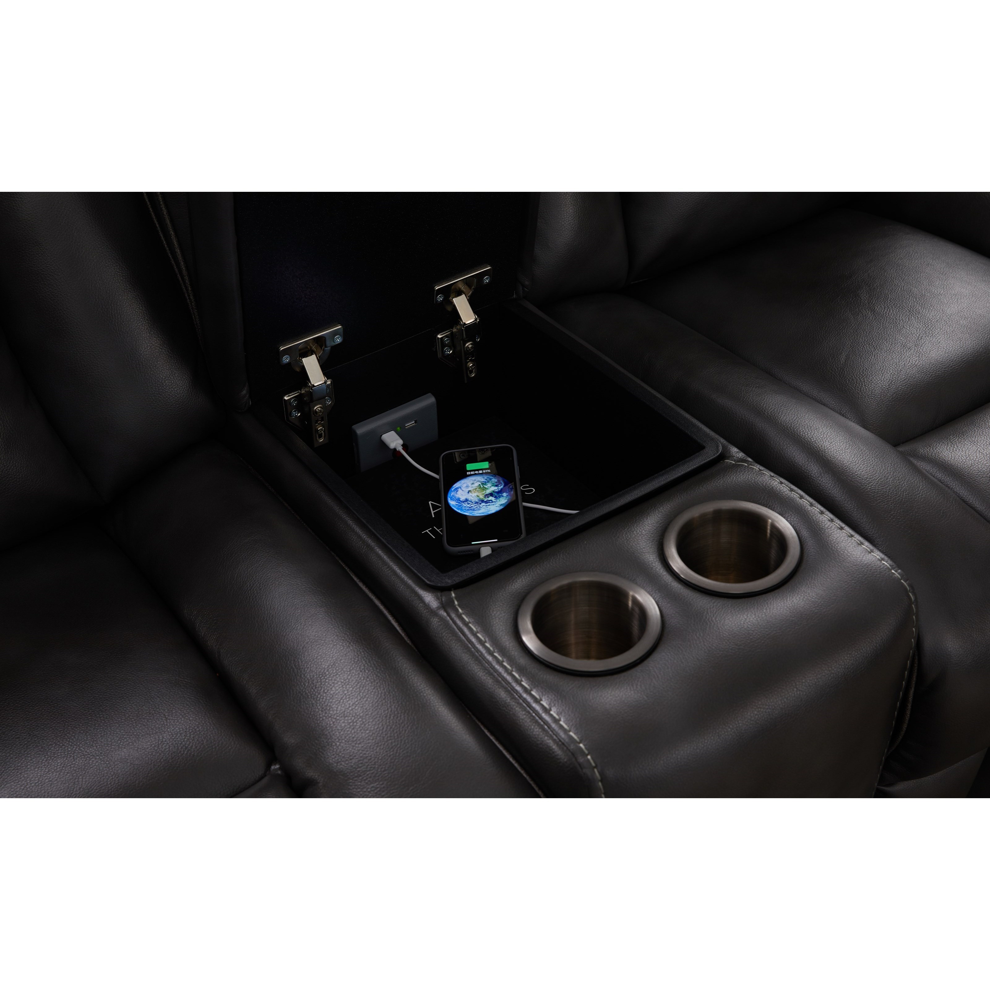 Power Reclining Console Loveseat