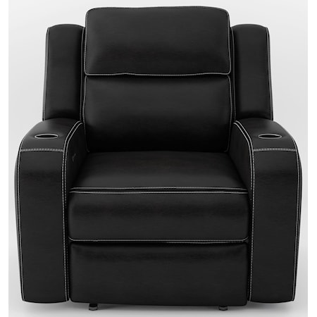 Power Headrest Recliner with Lights