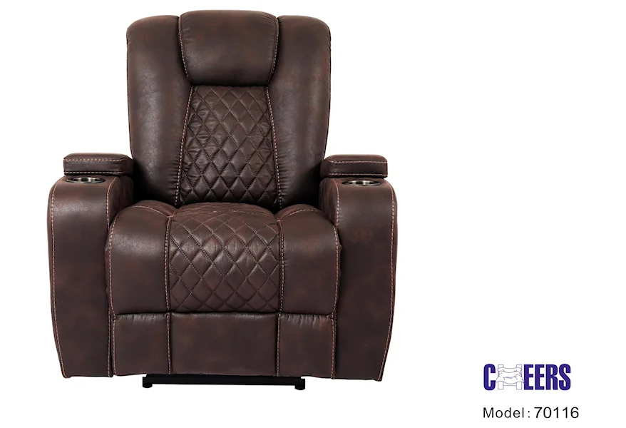 70116 Manual Transformer Recliner by Cheers at Westrich Furniture & Appliances