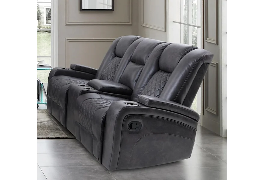 70116M Reclining Glider Loveseat by Cheers at Lagniappe Home Store