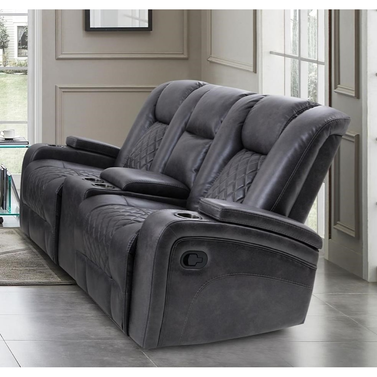 Cheers Waylon Reclining Glider Loveseat