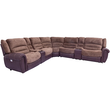 Power Headrest Reclining Sectional