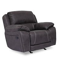 Casual Recliner with Pillow Arms