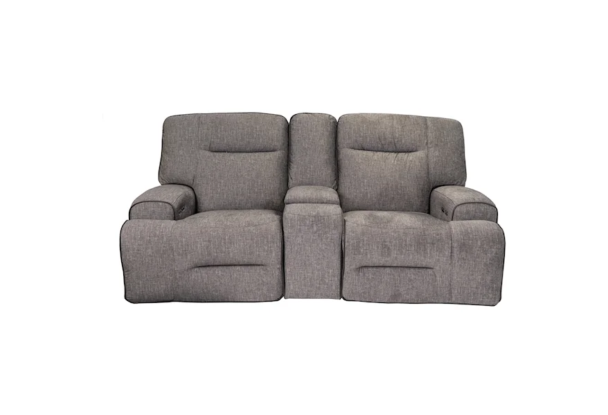 90016 Dual Power Reclining Console Loveseat by Cheers at Household Furniture