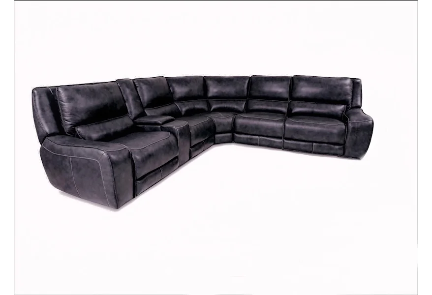 90027 6-Piece Power Reclining Sectional by Cheers at Beck's Furniture