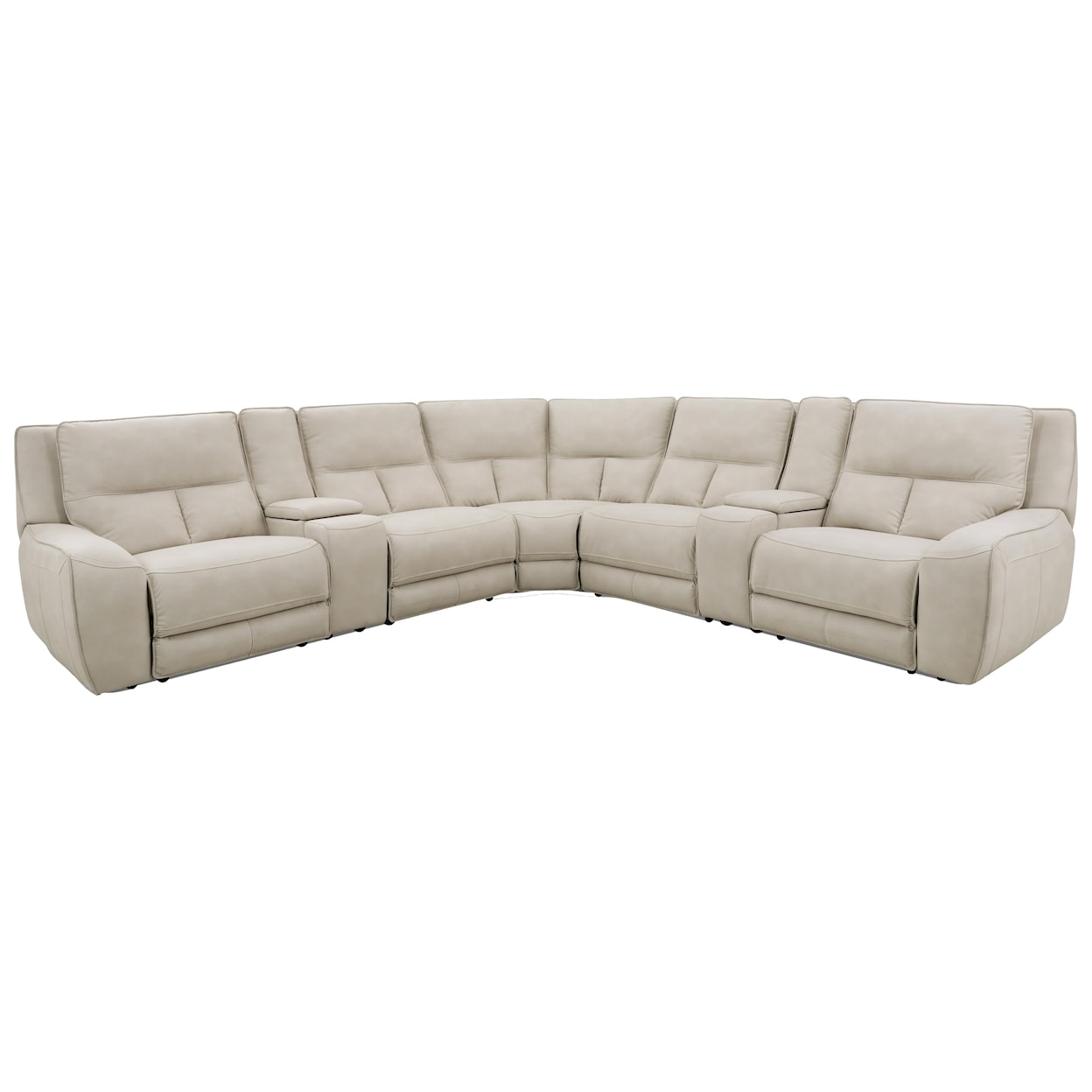 Cheers Buffy Sky 7-Piece Power Reclining Sectional