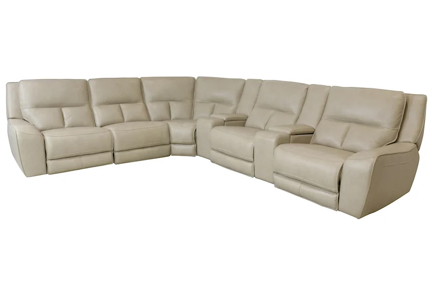 Motion Power Reclining Sectional by Leather In Motion at Sprintz Furniture