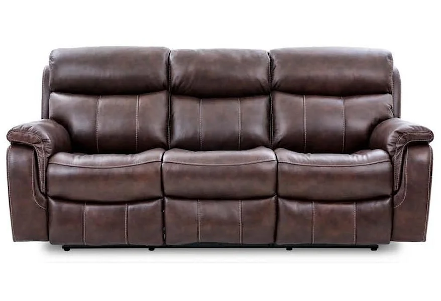 9020 Dual Leather Power Reclining Sofa by Tannery Furniture at Bennett's Furniture and Mattresses