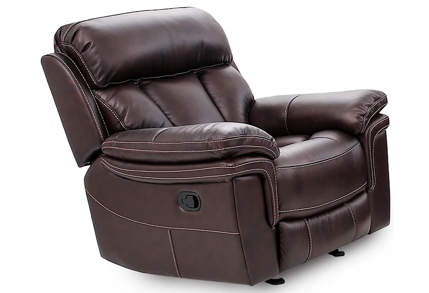 UXW9597 Leather Match Power Recliner by Cheers at Sam Levitz Furniture