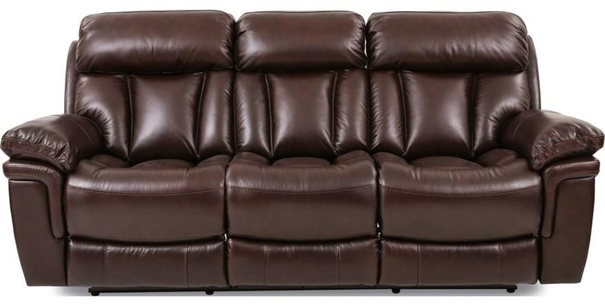 LEATHER RECLINING SOFA