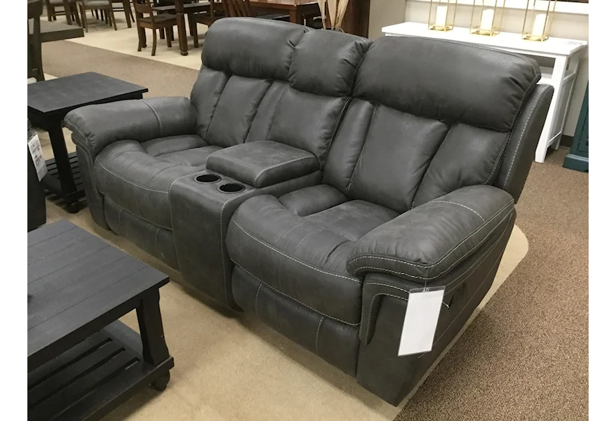 9597 Wallhugger Glider Console Reclining Loveseat by Cheers at VanDrie Home Furnishings