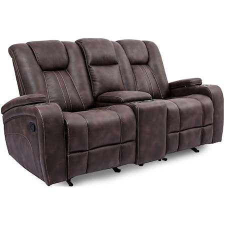 Glider Reclining LoveSeat with Console