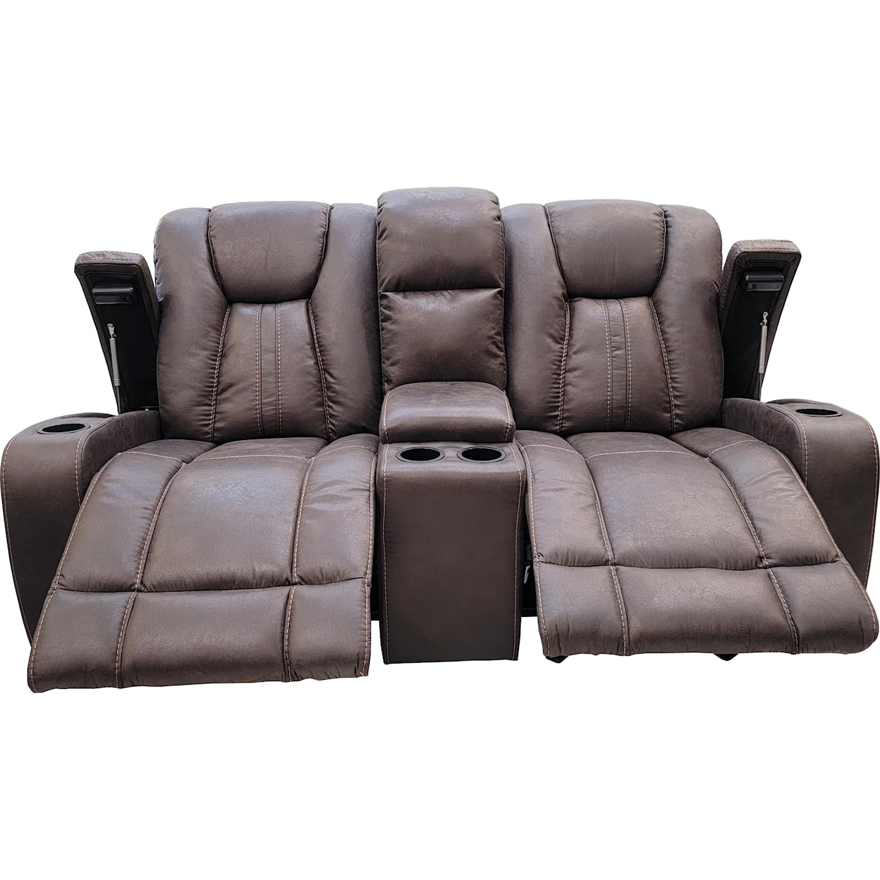 Cheers 9990M Glider Reclining LoveSeat with Console