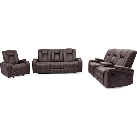 Motion Sofa Love Seat and Chair